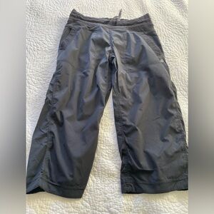 Womens Lululemon Dance Studio Black Crop 14” waist across